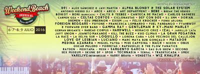 Weekend Beach Festival 2016: Loquillo, Miss Caffeina, Sex Museum, Trashtucada, Sargento García... Weekend Beach Festival 2016: Loquillo, Miss Caffeina, Sex Museum, Trashtucada, Sargento García...