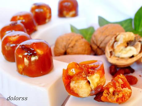 Caramelos de nueces y pasas Caramelos de nueces y pasas