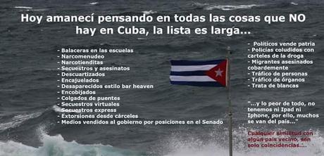 Divulgan lista de cosas que no hay en #Cuba