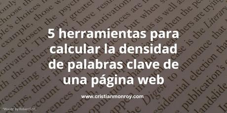 5 herramientas para calcular la densidad de palabras clave de una página web