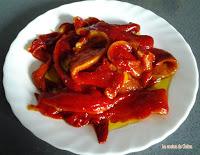 Nido de espárragos, pimientos y queso Nido de espárragos, pimientos y queso