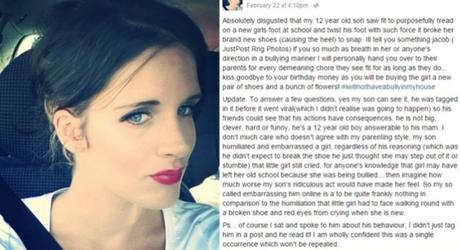 Madre castiga a su hijo por acosar a niña en colegio quitándole la mesada Madre castiga a su hijo por acosar a niña en colegio quitándole la mesada