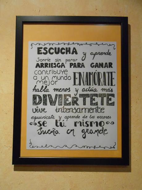 Diy: Lettering en cuadros