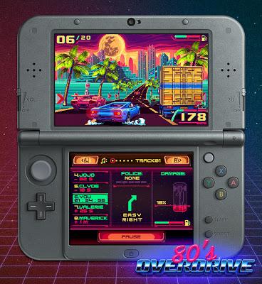 80's Overdrive es el juego de carreras que esperabas para tu 3DS 80's Overdrive es el juego de carreras que esperabas para tu 3DS