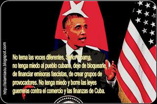 No tema las voces diferentes, Sir Obama, no tenga miedo