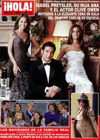 Isabel Preysler, de Pronovias, y Ana Boyer y Clive Owen, en portada de Hola Isabel Preysler, de Pronovias, y Ana Boyer y Clive Owen, en portada de Hola