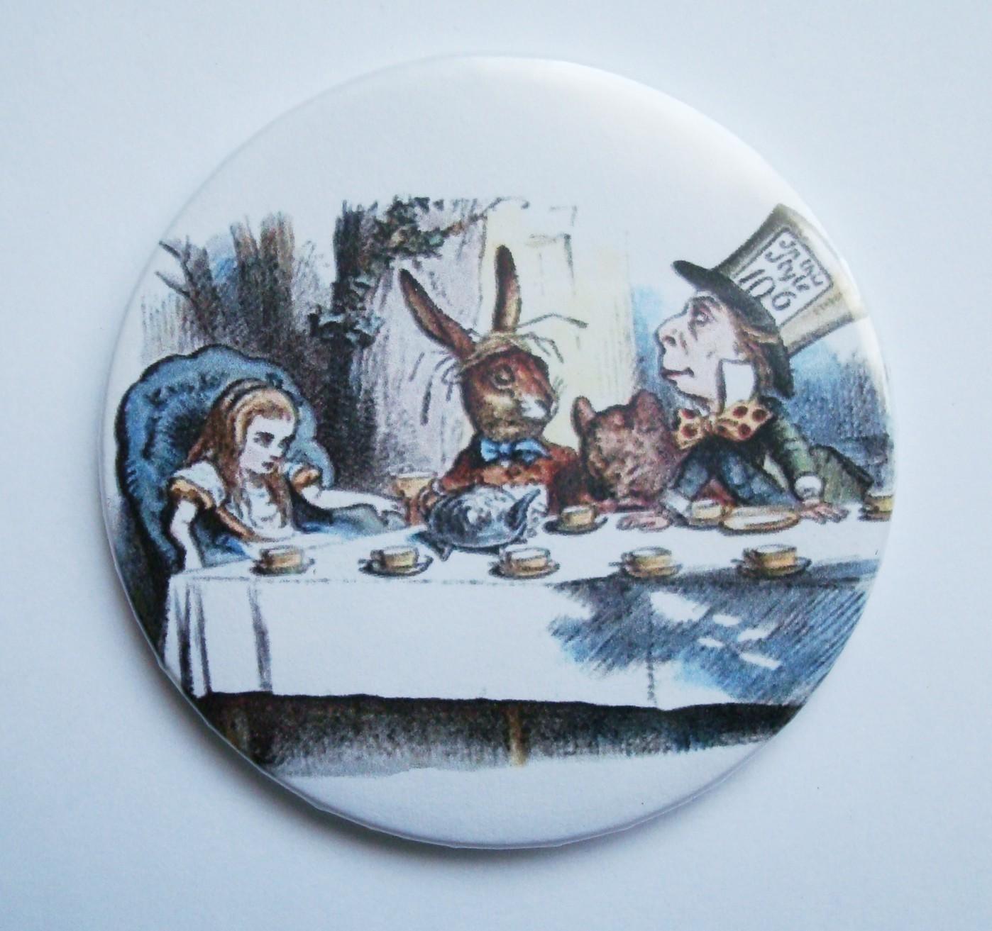 ESPEJO DE BOLSILLO ALICE IN WONDERLAND - TEA PARTY