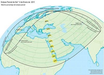 Eclipse Parcial de Sol, 4 de enero de 2011 Eclipse Parcial de Sol, 4 de enero de 2011