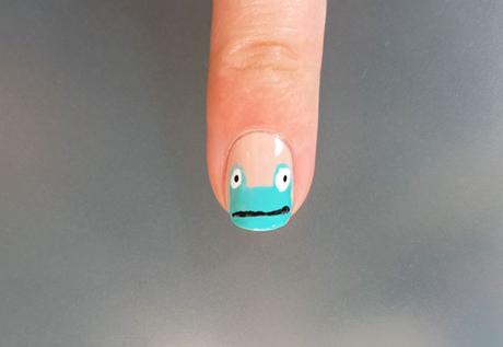 uñas decoradas con rana paso a paso