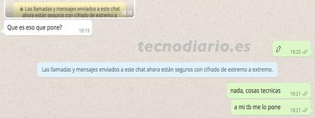 WhatsApp: Qué significa “Las llamadas y mensajes enviados a este chat ahora están seguros con cifrado de extremo a extremo” WhatsApp: Qué significa “Las llamadas y mensajes enviados a este chat ahora están seguros con cifrado de extremo a extremo”