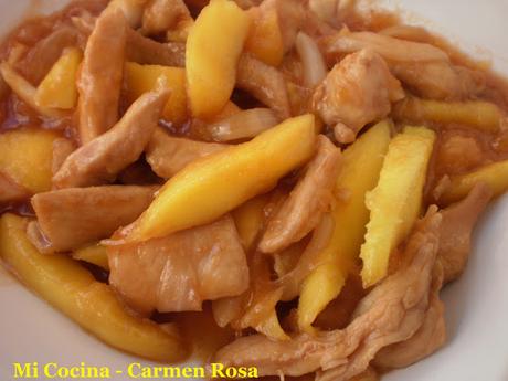 POLLO AGRIDULCE CON MANGO DE LA AXARQUIA MALAGUEÑA POLLO AGRIDULCE CON MANGO DE LA AXARQUIA MALAGUEÑA