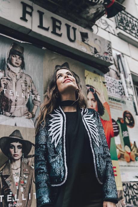 Montmartre Montmartre-Moulin_Rouge-Zadig_Voltiere-Sequins_Jacket-Leather_Trousers-Outfit-Paris-Street_Style-37