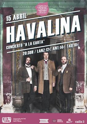 Concierto 'a la carta' de Havalina en Madrid con repertorio escogido por los fans