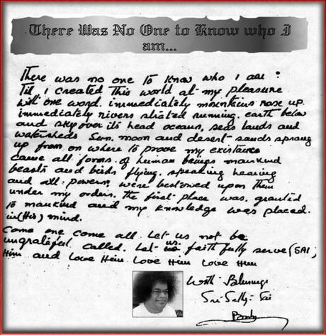 Sanathana Sarathi - Eterno conductor samkalpa divina