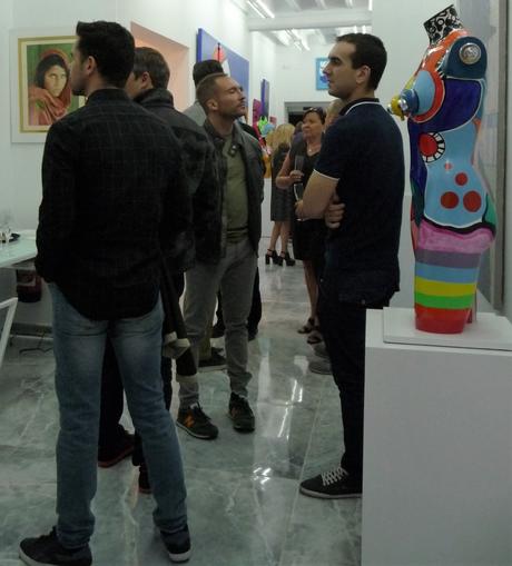 Gabriel Eid: “Un buen artista se tiene que dar a conocer” Momento de la inauguración en Alicante