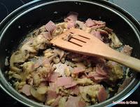 Tallarines a la crema de champiñones Tallarines a la crema de champiñones