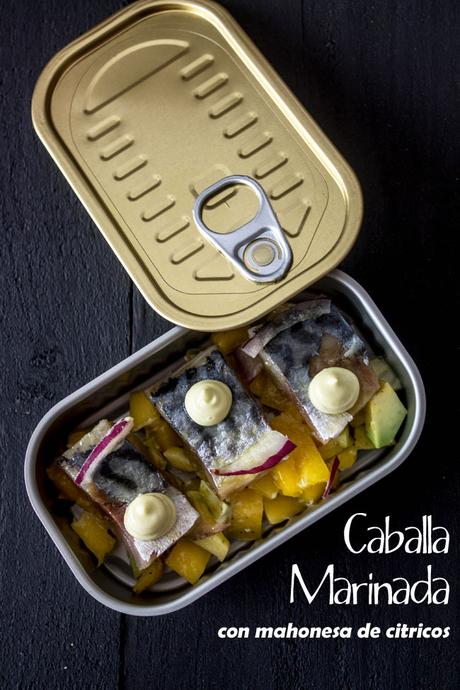 Caballa marinada con mahonesa de citricos Caballa marinada con mahonesa de citricos