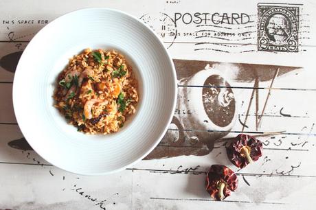 Arroz con pulpo y gambas Arroz con pulpo y gambas