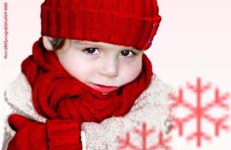 Ideas para retocar fotos infantiles con motivos navideños