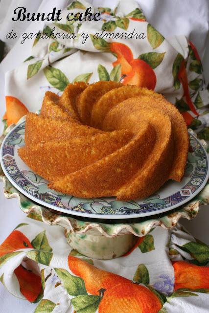 Bundt cake de zanahoria y almendra sin grasa El Ágora de Ángeles Bundt cake de zanahoria y almendra sin grasa,bizcocho de zanahoria sin grasa