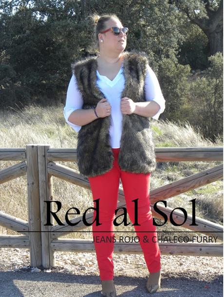 look-jeans-rojos-curvy-blogger-madrid-curvy-chaleco-furry-los-looks-de-mi-armario-blogger-talla-grande-violeta-by-mango http://www.loslooksdemiarmario.com/2016/04/de-rojo-al-sol-look-curvy.html