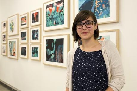 “El viaje”, de Francesca Sanna Francesca Sanna en la exposición de los dibujos originales del libro 'El viaje'