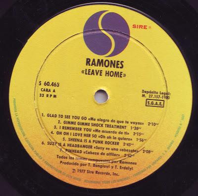 Ramones - Leave home Lp 1977 Ramones - Leave home Lp 1977