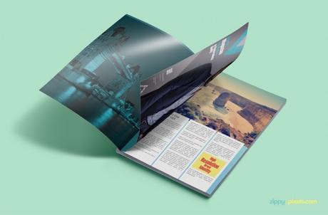 Mockup de revistas impresas en PSD gratis Mockup de revistas impresas en PSD gratis