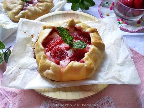 Mini Galettes de Fresas & Queso