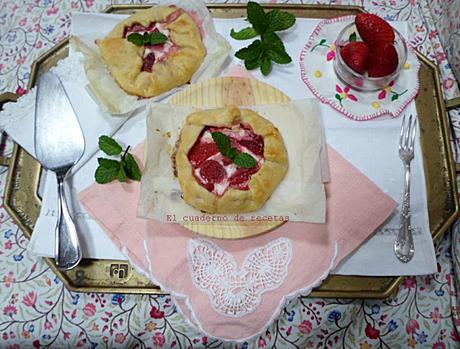 Mini Galettes de Fresas & Queso