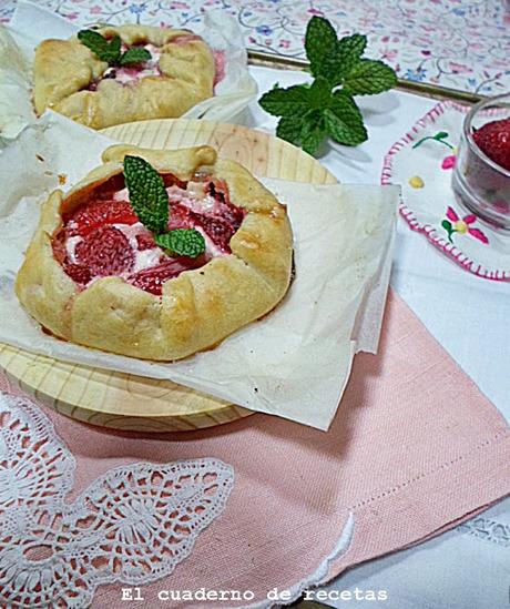 Mini Galettes de Fresas & Queso