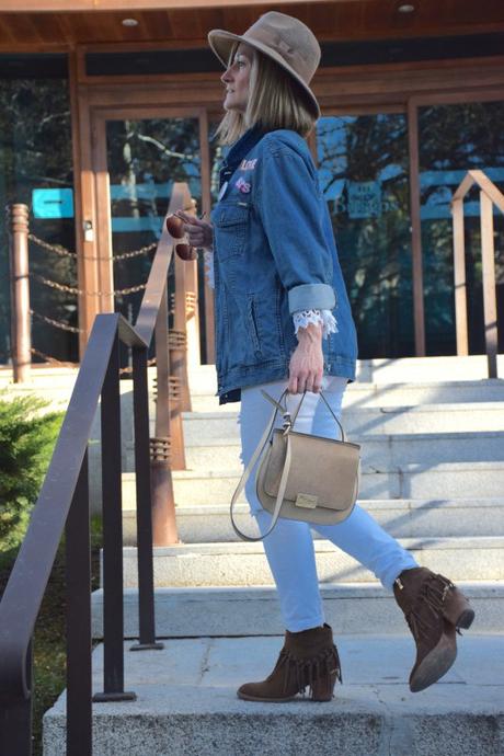 Denim jacket with patches Denim jacket with patches