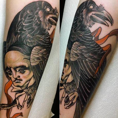 Book & Tattoos: Homenaje a un genio de la literatura, Edgar Allan Poe. Book & Tattoos: Homenaje a un genio de la literatura, Edgar Allan Poe.
