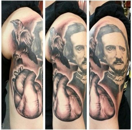 Book & Tattoos: Homenaje a un genio de la literatura, Edgar Allan Poe. Book & Tattoos: Homenaje a un genio de la literatura, Edgar Allan Poe.