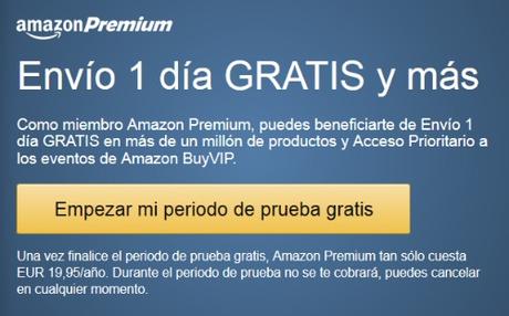 Sale a cuenta Amazon Premium prueba premium gratis