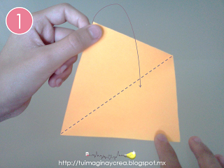 Dobles en diagonal dobleces basicos del origami