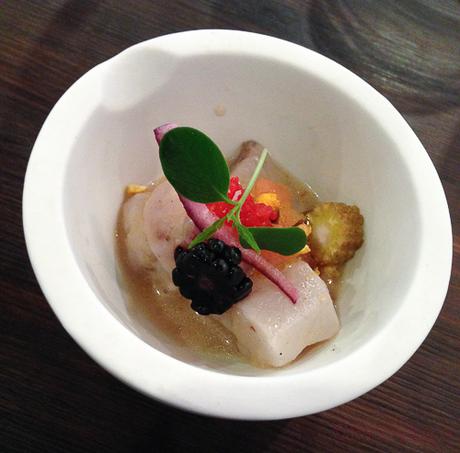 Tips Restaurant Ceviche de corvina y maiz