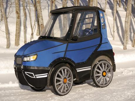 La bicicleta-coche PodRide, un práctico vehículo para desplazarse por la ciudad y nieve La bicicleta-coche PodRide, un práctico vehículo para desplazarse por la ciudad y nieve