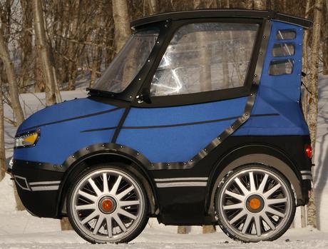 La bicicleta-coche PodRide, un práctico vehículo para desplazarse por la ciudad y nieve La bicicleta-coche PodRide, un práctico vehículo para desplazarse por la ciudad y nieve