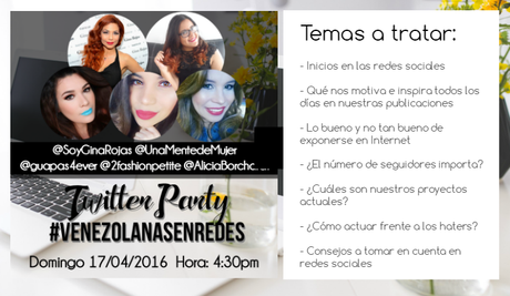 Twitter Party #VenezolanasEnRedes Twitter Party #VenezolanasEnRedes