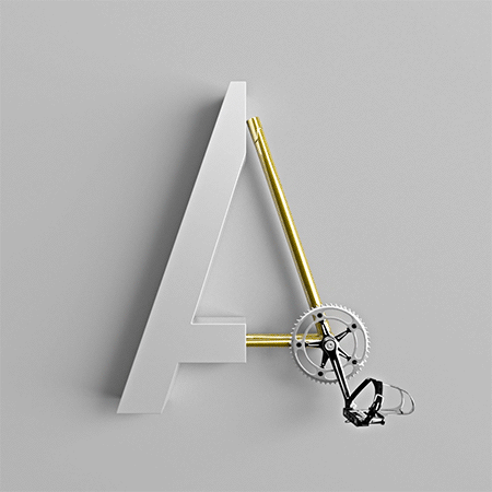 Type Cycle, el alfabeto ciclista de Marcel Piekarsky Type Cycle, el alfabeto ciclista de Marcel Piekarsky