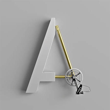 Type Cycle, el alfabeto ciclista de Marcel Piekarsky Type Cycle, el alfabeto ciclista de Marcel Piekarsky