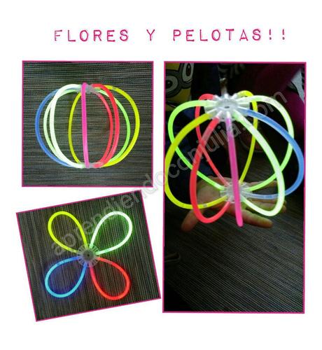 Pulseras fluorescentes de colores para divertir a niños y mayores. Pulseras fluorescentes de colores para divertir a niños y mayores.