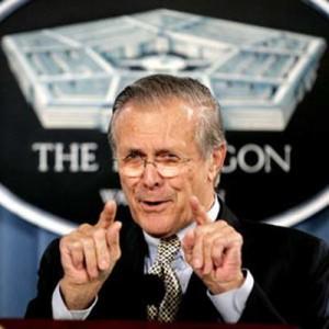 Nuevos datos sobre el pelotazo del medicamento para la gripe Tamiflu Rumsfeld
