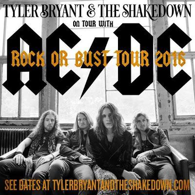 Tyler Bryant and the Shakedown, teloneros de la gira europea de AC/DC