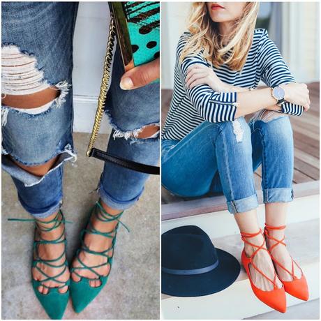 Inspiration: Lace up flats