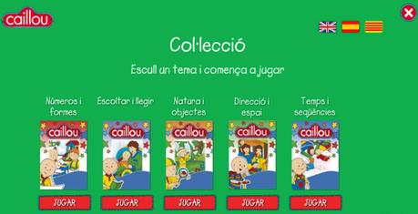 Mis apps de juegos favoritas caillou