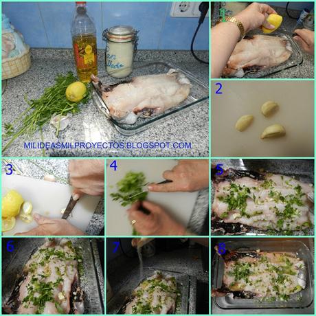 Merluza al horno Merluza al horno