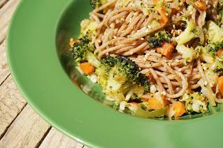 Spaghetti con brócoli y Garam Masala