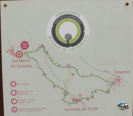 Recorriendo la Sierra de Francia: Bosque de los Espejos Plano Bosque de los espejos